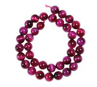 Ruilong AAA Red Yellow Gold Blue Green Rose Multi Tiger Eye Stone Beads Natural Gemstone Loose Beads For Jewelry Making 6MM 8MM 10MM 12MM