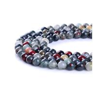 Ruilong Natural African Blood Stone Round Gemstone Loose Beads 6 8 10 12 14 16mm More Size Offer (6MM)