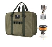 Ruilonghai Camping Cookware Storage Bag - Oxford Organizer Travel Bag Stove Storage Pouch,Waterproof Large Capacity Two-Way Zipper Cookware Pouch for BBQ Camping Hiking