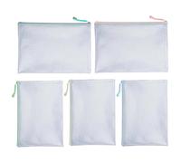 Ruilonghai Mesh Zipper Pouch Bags - A4 File Bag Mesh Pencil Pouches,Waterproof Pencil Case for Stationery Supplies Classroom Organization Document Travel Accessories