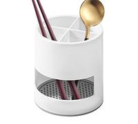 Ruilonghai Toothbrush Holders, Detachable Toothbrush Organizer with 4 Slots and Vent, Toothbrush Storage for Bathroom Countertop Organizer, Storage Drainage for Family