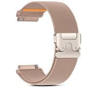 RUIMAYA 18mm 20mm 22mm Watch Strap Compatible with Garmin Vivoactive 6/5/4/3/Venu 4/3/3S/2/2S/Forerunner 255/265, Nylon Watch Strap Compatible with Samsung Galaxy Watch 7/6/5/4, Pink Flesh, 22mm
