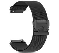 RUIMAYA Braided Bracelet Compatible with Garmin Venu 3/2/Venu 4 45 mm, Watch Strap 22 mm for Forerunner 255 265/Galaxy Watch 3 45 mm/Gear S3/Galaxy 46 mm, Comfortable and Breathable, Pure Black