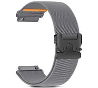 RUIMAYA Braided Bracelet Compatible with Garmin Venu 3/2/Venu 4 45 mm, Watch Strap 22 mm for Forerunner 255 265/Galaxy Watch 3 45 mm/Gear S3/Galaxy 46 mm, Comfortable and Breathable, Grey