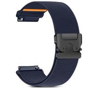 RUIMAYA Braided Bracelet Compatible with Garmin Vivoactive 6/5/3/Forerunner 55/245/645 Music, Watch Strap 20 mm for Galaxy Watch 7/6/5/4/Venu SQ, Comfortable and Breathable, Blue