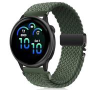 RUIMAYA Nylon Watch Bands Compatible with Garmin Venu 4 41mm/Fenix 8 43mm/Tactix 8 47mm, Watch Strap 18mm 20mm 22mm Compatible with Forerunner 255S/265S/7S Pro Solar/Fenix 8 47mm, olive, 20mm