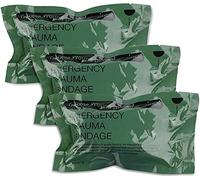 RUIMI Israeli Bandage Vacuum Sterile Compression Bandages for First Aid Emergency Battle Wound Dressing Self-Rescue (4 Inch 3 Pack, 4 Inch)