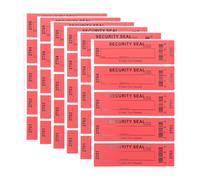 Ruimou 100pcs Transfer Tamper Evident Security Warranty/Labels/Stickers/Seals with Sequential Numbers/Waterproof (Red)