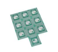 Ruimou 10Pcs TQFP32/TQFP44 To PCB DIP Adapter Board 0.5/0.8mm Converter For Chip MCU/QFP/TQFP On Bread Board Or Perfboard