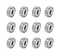 Ruimou 12Pcs 625ZZ Deep Groove Ball Bearings(5mm x 16mm x 5mm) for Skateboard,3D Printer, DIY Mechanical Transmission Parts