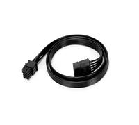 Ruimou 1Pcs Computer Power Supply 6-Pin to SATA Modular Cable 60cm Compatible with Corsair/Compatible with EVGA/Compatible with Seasonic/Compatible with Superflower/Compatible with Coolermaster