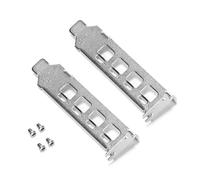 Ruimou 2 Pcs Silver Metal Low-Profile Graphics Card Bracket (with Screws) 80x18.5mm Compatible with NVIDIA Quadro K1200/NVS510/P600/P620/P1000/T600/T1000