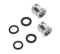 Ruimou 2Pcs Faucet Adapter M22 to M24 Male Thread Adapter (with Rubber Seal) Faucet Connection Filter for Kitchen and Bathroom