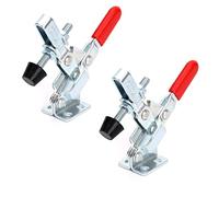 Ruimou 2Pcs Heavy Duty Vertical Quick Release Clamp Tool 100kg 220lbs Fixed Toggle Clamp for Woodworking, Welding, Repair Bench (2pcs-GH-102-B)