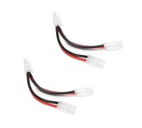 Ruimou 2Pcs RC Model Battery Parallel Cable 2Male+1Female 14AMG Length 13cm Compatible with T-amiya LiPo/RC Battery Charging