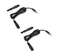 Ruimou 2PCS Shaver Charger Replacement Electric Shaver Charging Cable 5V USB Charger with Cleaning Brush Compatible with Meridian Shaver