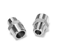 Ruimou 2Pcs Stainless Steel Fitting (1/2" to 3/4") NPT Male for Faucet Adapter,Airbrush Hose Adaptor Connector