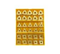 Ruimou 30pcs Metal Indexable Carbide Turning Insert Blades CNMG 431 + WNMG 431 + TNMG 331 for Lathe Turning Tool Holder