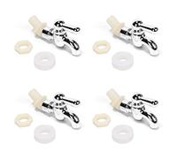Ruimou 4 Pack Replacement Spigot for Beverage Dispenser,For Jar, Juice,Cold Drink,Wine,Beer Beverage Dispenser Carafe Replacement Lever Pour Spout