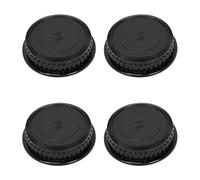 Ruimou 4pcs Black PK Port Rear Lens Cap, Rear Camera Lens Protective Covers Compatible with Pentax K Mount DSLR Cameras Lens