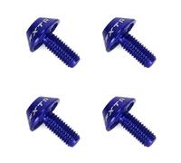 Ruimou 4Pcs M5x12mm Bolts Screw, Bicycle Water Bottle Cage Hex Bolts, for Bicycle Water Bottle Cage (Blue)