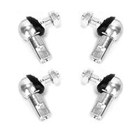 Ruimou 4pcs Rod End Ball Bearing Stud With Dust Plug (M6 x 1.0,Left+Right Rotation) Angle Linkage Ball Joint Replacement for Air Spring (M6,2pcs-LH,2pcs-RH)