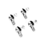Ruimou 4pcs Rod End Ball Bearing Stud With Dust Plug (M6 x 1.0,Left Rotation) Angle Linkage Ball Joint Replacement for Air Spring (M6,4pcs-LH)