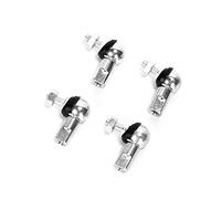 Ruimou 4pcs Rod End Ball Bearing Stud with Dust Plug (M6 x 1.0,Right Rotation) Angle Linkage Ball Joint Replacement for Air Spring (M6,4pcs-RH)