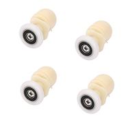 Ruimou 4Pcs Shower Door Rollers 19mm(Plastic) for Bathroom Bearing Pulleys/Runners/Eccentric Wheels Replacement (4, 19mm)