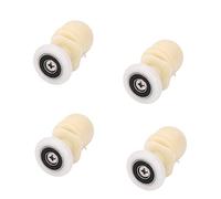 Ruimou 4Pcs Shower Door Rollers 25mm for Bathroom Bearing Pulleys/Runners/Eccentric Wheels Replacement (4, 25mm)