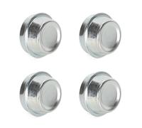 Ruimou 4pcs Silver Trailer Wheel Dust Covers Trailer Hub Bearing Dust Cap Cup Wheel Center Grease Cover Caps Fits Trailer Hubs with an Internal 38-40mm Dia