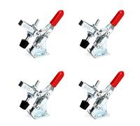Ruimou 4Pcs Vertical Quick Release Clamp Tool 50kg 110lbs Fixed Toggle Clamp for Woodworking, Welding, Repair Bench (4pcs-GH-101-A)