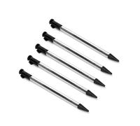Ruimou 5 Pcs Black Retractable Metal Touch Screen Stylus Pen 3DS Compatible With Nintendo 3DS Console (85mmx5mm)