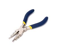Ruimou 6 in 1 Wire Ring Forming Pliers 3-10mm Wire Bending For DIY Jewelry Rings, Earring S-Hooks, Wire Reshaping（6.29"/16cm）