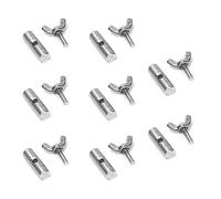 Ruimou 8Pcs Awning Track Stopper, 8mm Cylindrical Stainless Steel Awning Accessories for Car, RV, Yacht, Outdoor Awning Track(8x25mm)