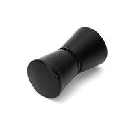 Ruimou Conical Glass Door Handle Matte Black (Plastic ABS) for Bathroom Door, Office,Plexiglass,Sliding Door, Steam Room (Matte Black)