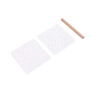 Ruimou DIY Leather Stamping Tool Set, Letters and Numbers and Symbol Stamps Punch Tool 5mm/ 3.6mm +1 Wooden Stamping Handle