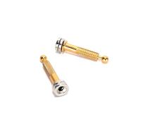 Ruimou Pack of 2 Small 43 x 12 mm Gold Acoustic Guitar Panel Repair Magnet Tool for Repair Top Cracks / Magnetized Pickups etc