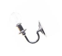 RUINBNC Simulation Metal Frame Crystal Lamp Model for 1/12 Miniature Lighting Scene Accessory Wall Light Lighting Collector Doll House Decors