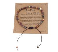 RUINBNC Versatile Adjustable Craft from Stone Includes a Blessing Card Accessory for Trendy Adults S xpression Trendy Wrist Accessory