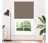 RuiNingRN Blackout roller blind, coffee brown, 130 x 210 cm, fabric width 126.6 cm, with chain connector, clamping brackets, privacy screen, sun protection, heat regulation, for bedroom, living room