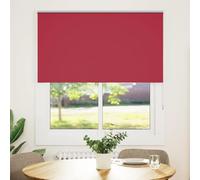 RuiNingRN Blackout Roller Blind, Red, 140 x 150 cm, Fabric Width 136.6 cm, Polyester with Chain Connector and Clamp Supports for Windows and Doors, Sun Protection, Privacy Screen, Heat Protection