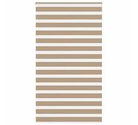 RuiNingRN Double roller blind sand brown 125 x 200 cm, fabric width 120.9 cm, polyester with clamping brackets for windows and doors, light regulating, opaque, heat protection, for bedroom, living