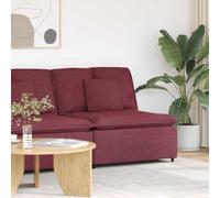 RuiNingRN Modular Sofa Middle Module with Cushion Wine Red 100 cm Flexible Living Landscape Corner Sofa Seat Element Extension Accessories Durable Upholstered Furniture for Living Room and Lounge