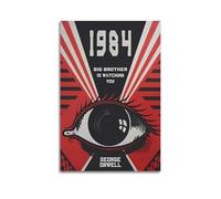 RUINOSAU 1984 George Orwell Poster Canvas Wall Art Decor for Bedroom Living Room Modern Home Wall Decorations Gift 12x18inch(30x45cm) Unframe-style