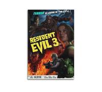 RUINOSAU Resident Evil 3 Remake Movie Poster Canvas Wall Art Decor for Bedroom Living Room Modern Home Wall Decorations Gift 12x18inch(30x45cm) Unframe-style
