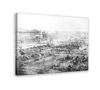Ruins After The Race Riots Tulsa Oklahoma 1921 Canvas Art Poster And Wall Art Picture Print Modern Family Bedroom Decor Frame 12x18inch(30x45cm)