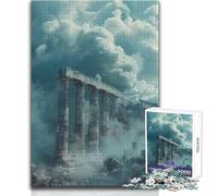 Ruins in The Mist 1000 Piece Jigsaws Learning Game for Skill Practice Thoughtful Gift for Happy Moments Size 38x26cm