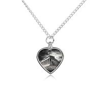 Ruins of A Temple Parthenon Acropolis Athens Greece Personalized Pet Urn Necklace Keepsake Urn Pendant Cremation Jewelry Gifts for Dog Cat Lover