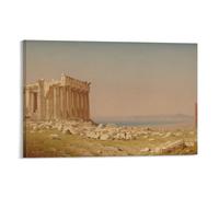 Ruins of The Parthenon Sanford Robinson Gifford Painter Poster Picture Print Canvas Poster Wall Paint Art Posters Decor Modern Home Artworks 16x24inch(40x60cm)